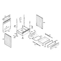 Bosch HES7062U/01 side panels/drawer diagram