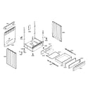 Bosch HES7052U/01 side panels/drawer diagram