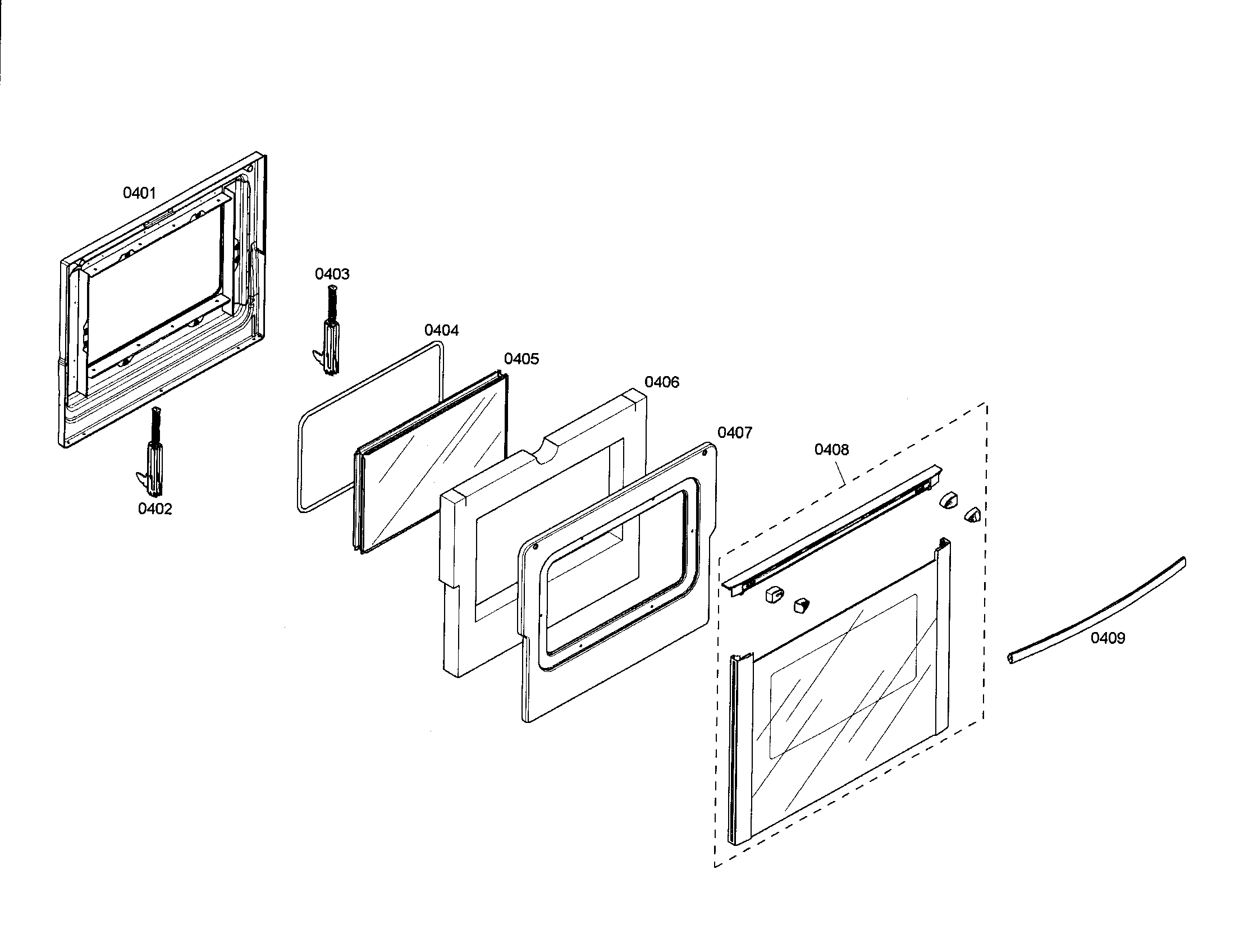 Bosch HES5062U/01 door diagram