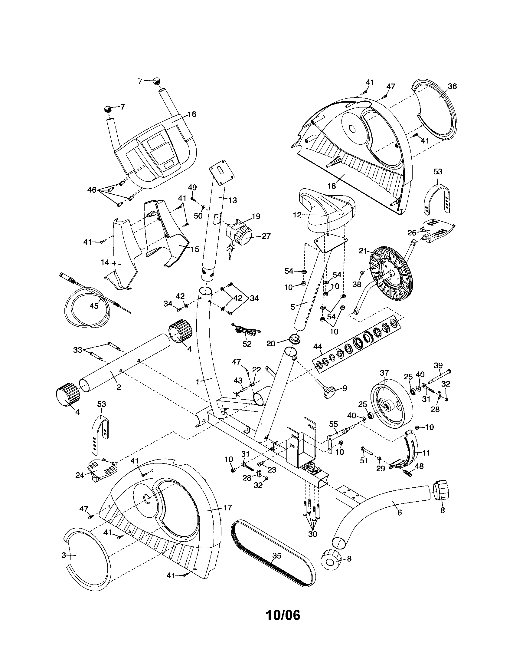 Weslo WLEX10761 cycle diagram