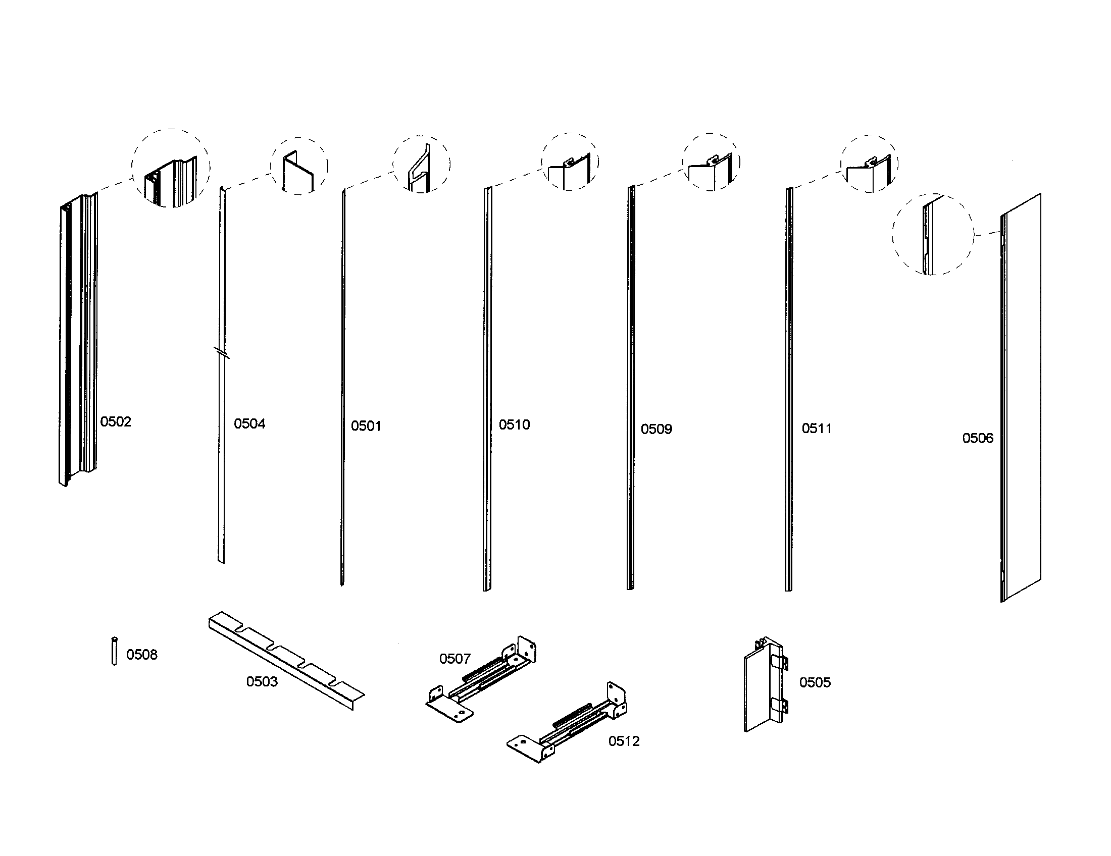 Thermador T30IF70FSS-01 profile stripe diagram
