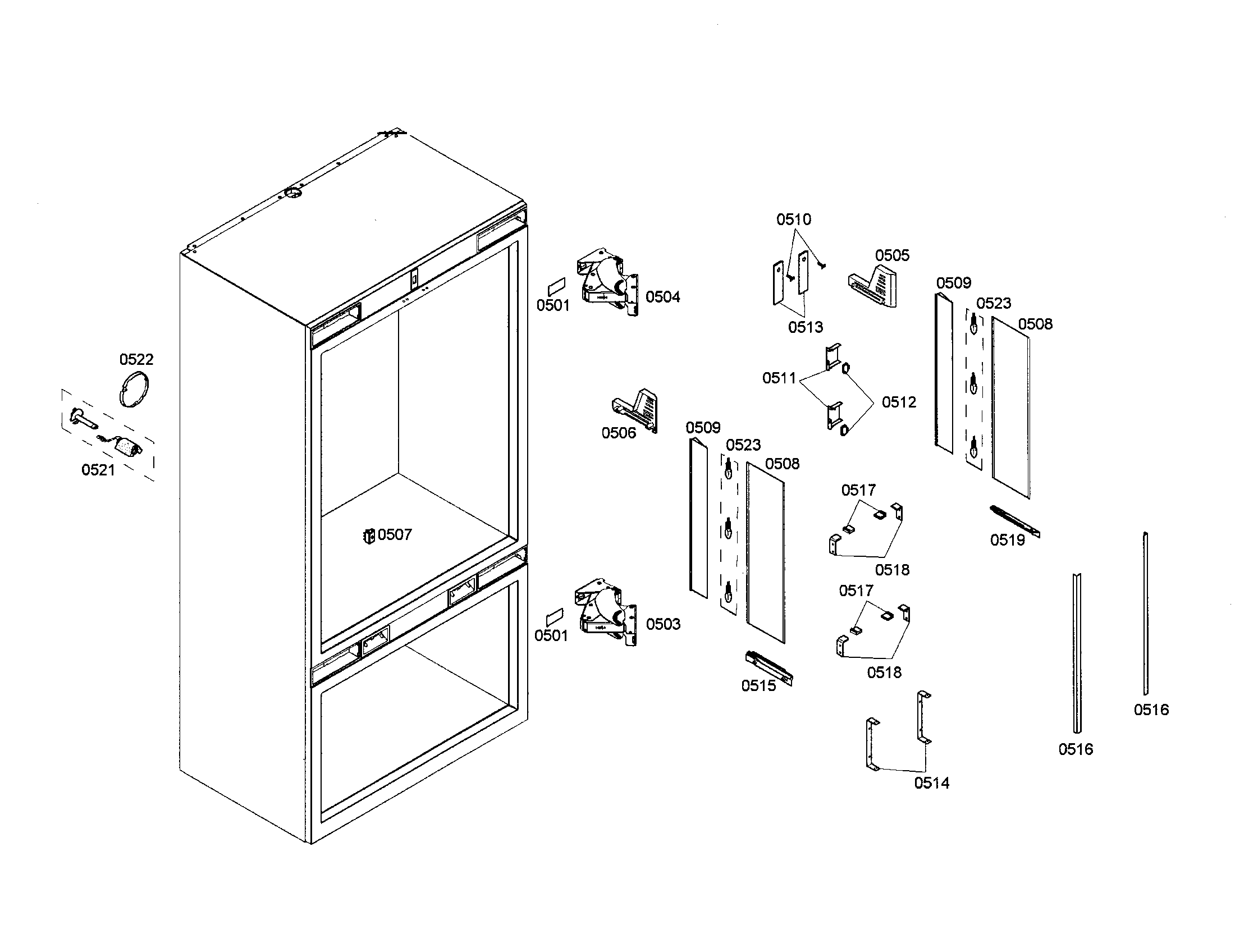 Thermador T36IB70NSP/04 lighting diagram