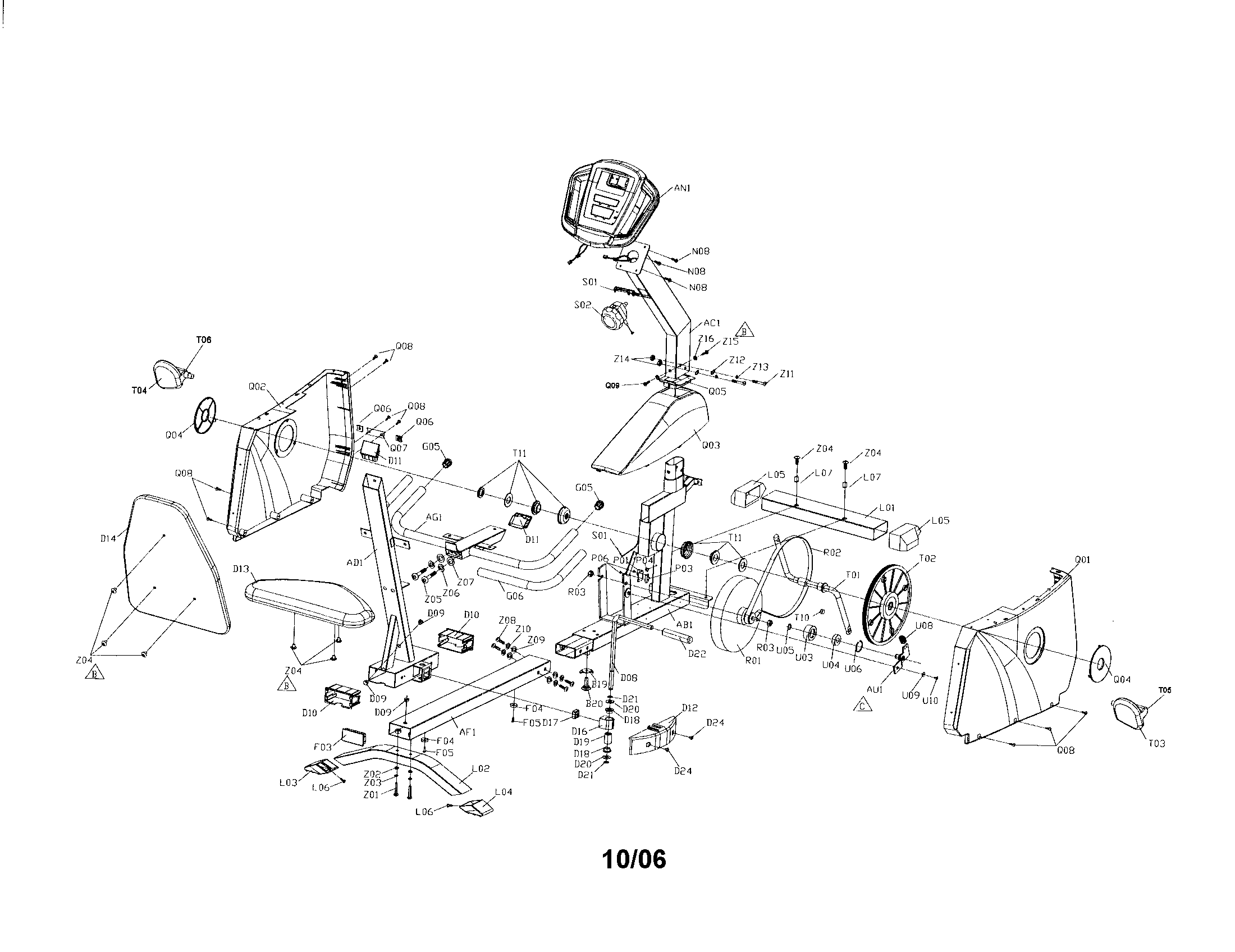 Horizon 910B elliptical diagram