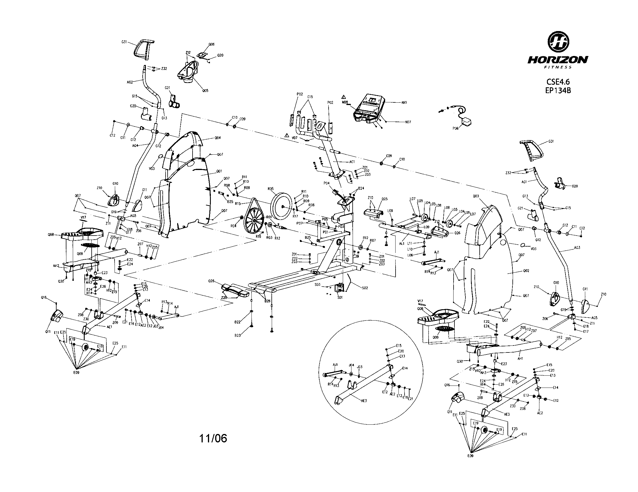 Horizon CSE4.6 elliptical diagram