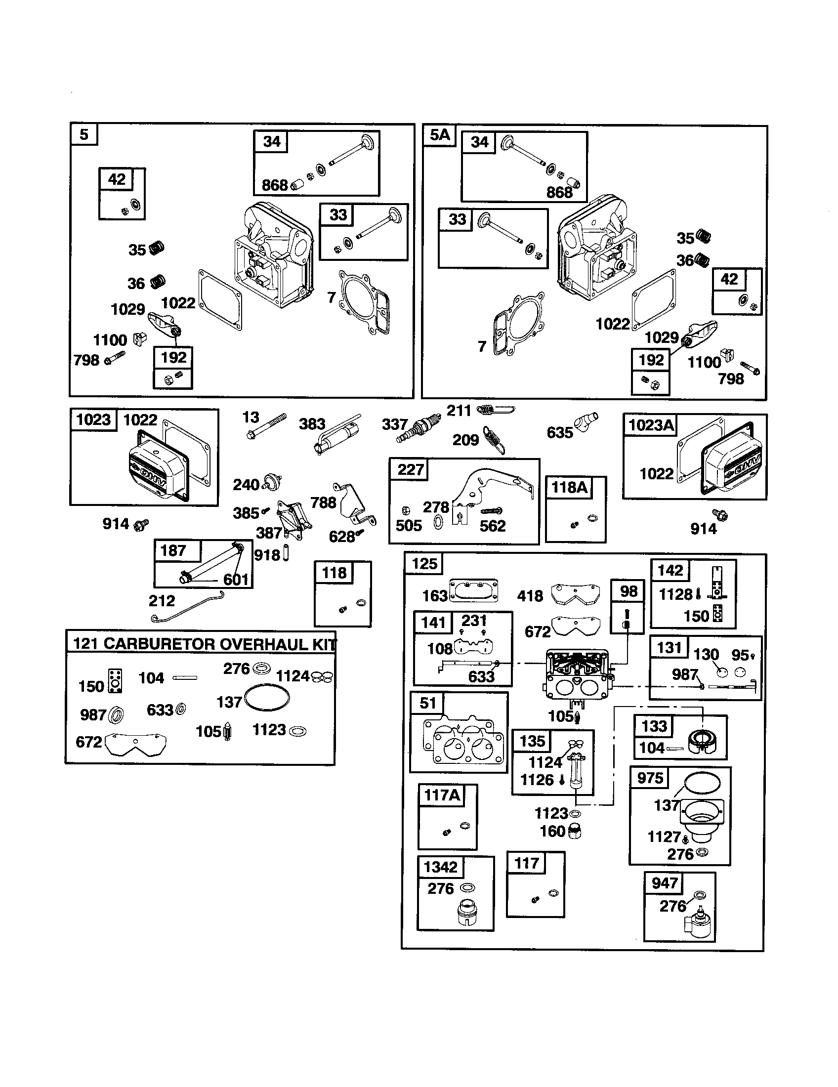 Husqvarna YTH2348-917286560 carburetor/cylinder head diagram