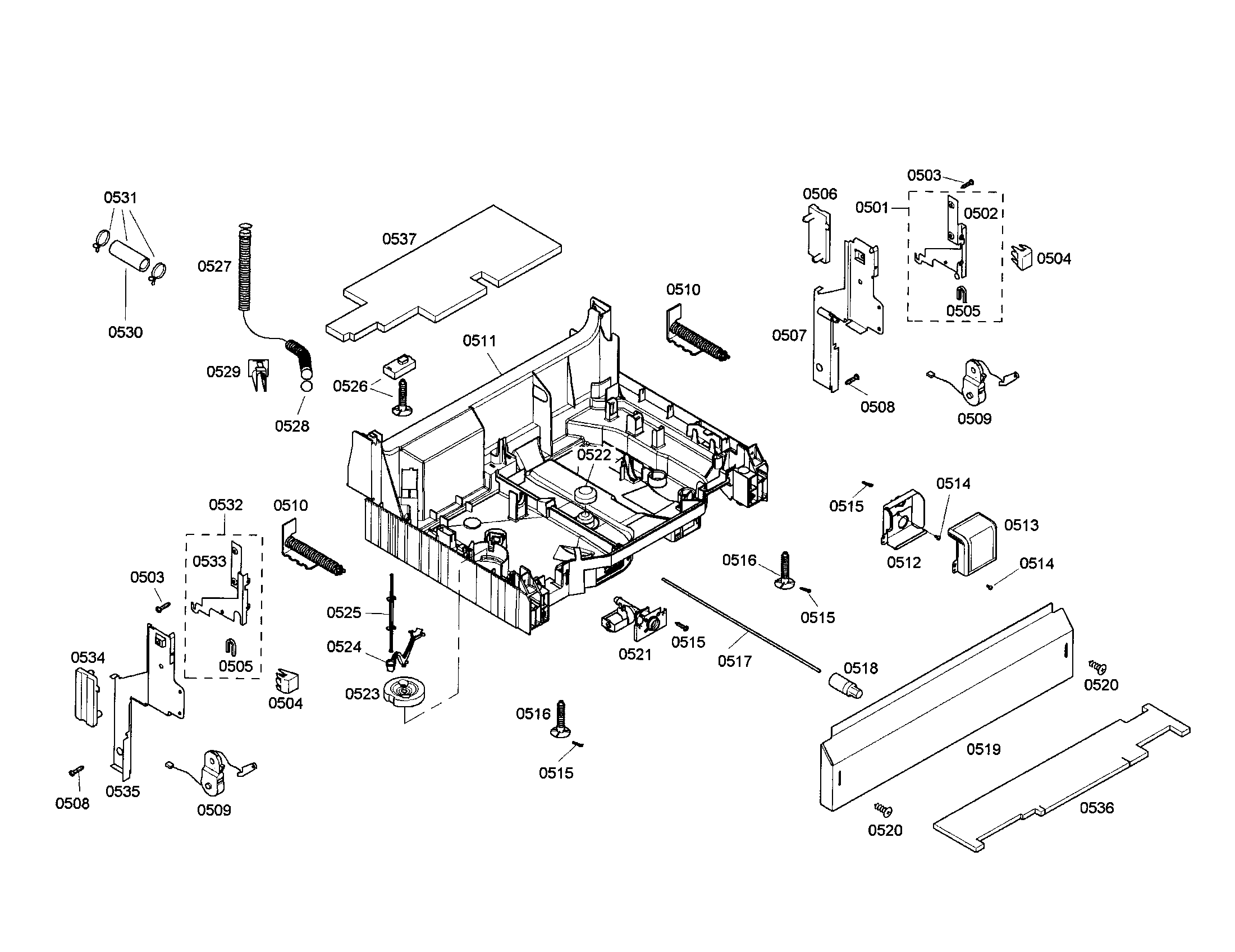Kenmore Elite 63016304402 base diagram
