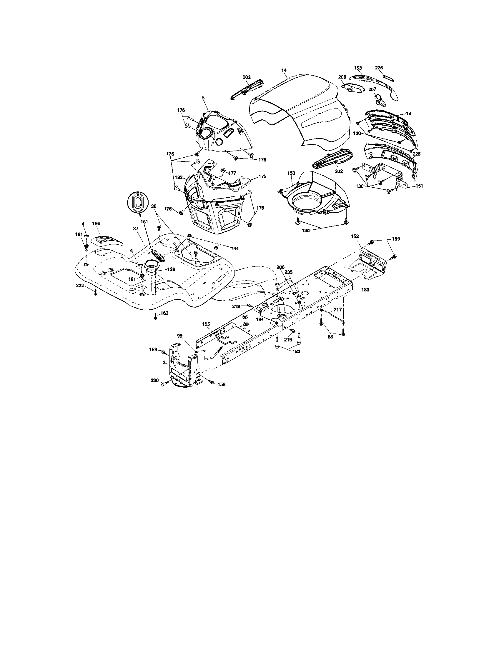 Craftsman 917287261 chassis and enclosures diagram