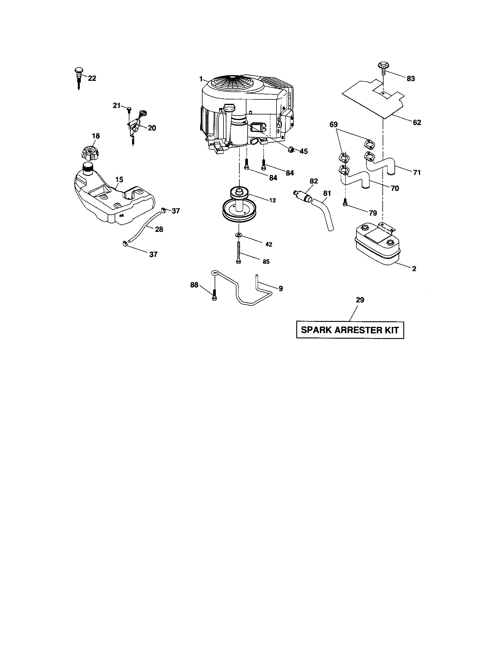 Craftsman 917287261 engine diagram