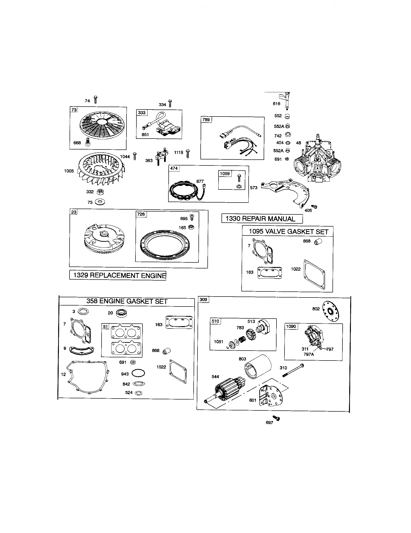 Craftsman 917287280 motor-starter/flywheel diagram