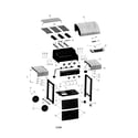 Kenmore 41516115 liquid propane gas grill diagram
