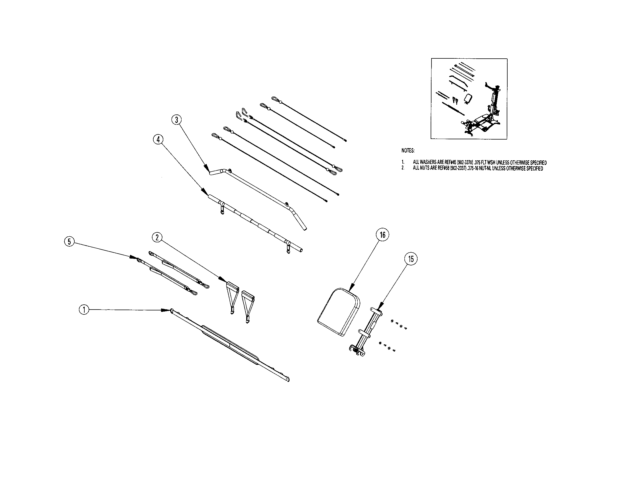Bowflex BLAZE bar/backbone assembly diagram