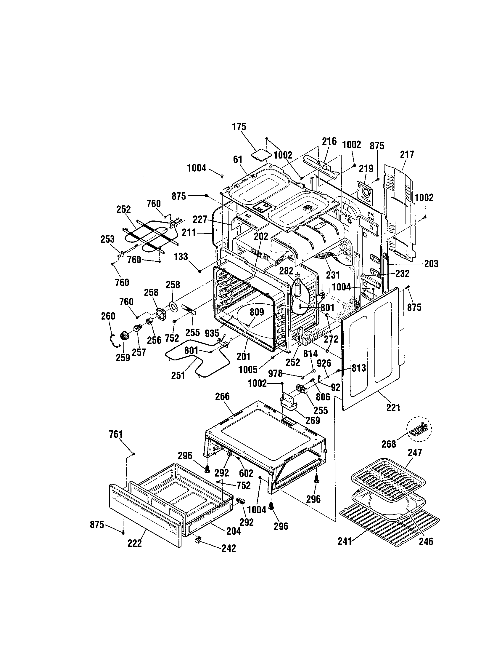 Kenmore 91194497992 body diagram