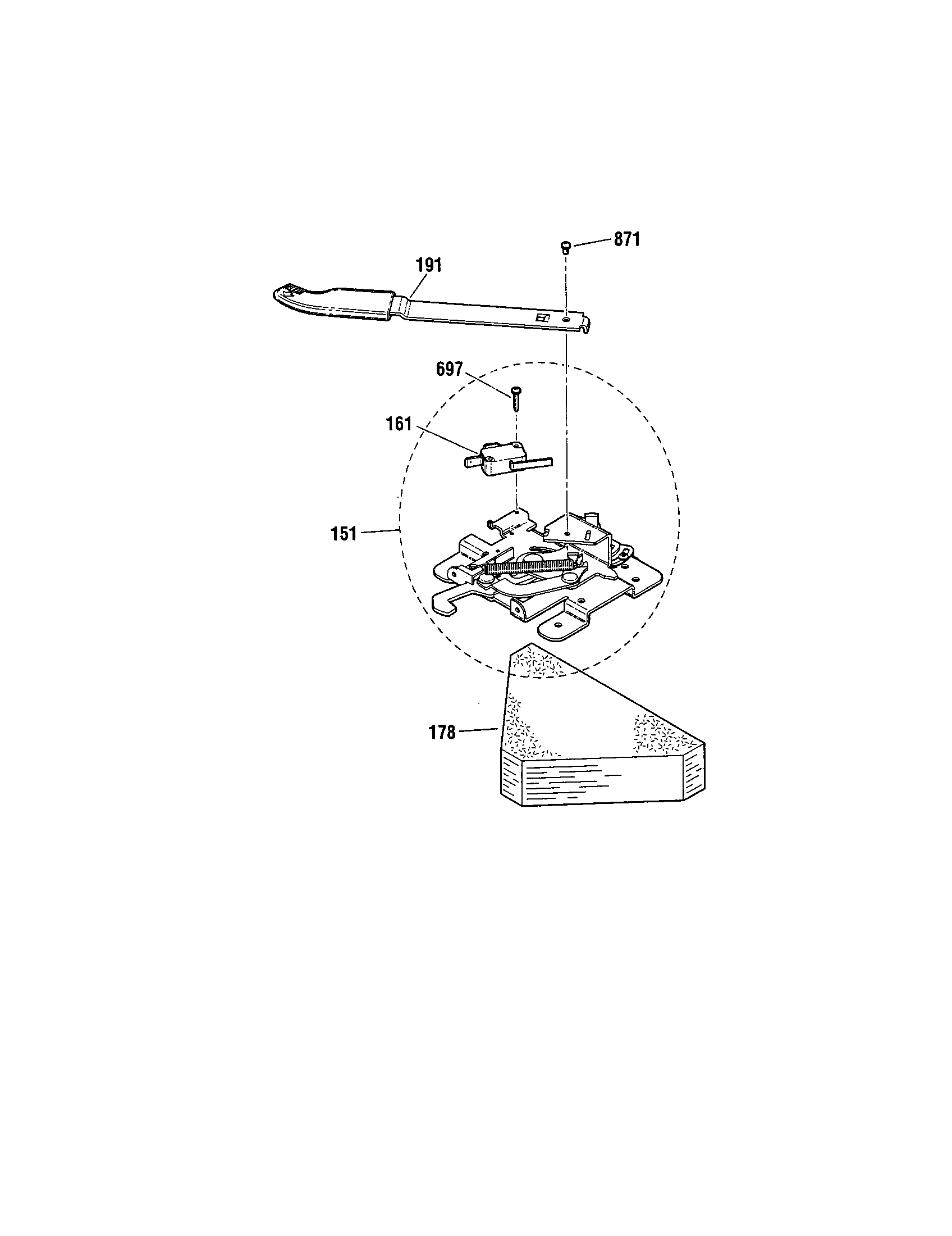 Kenmore 91194497992 door lock diagram