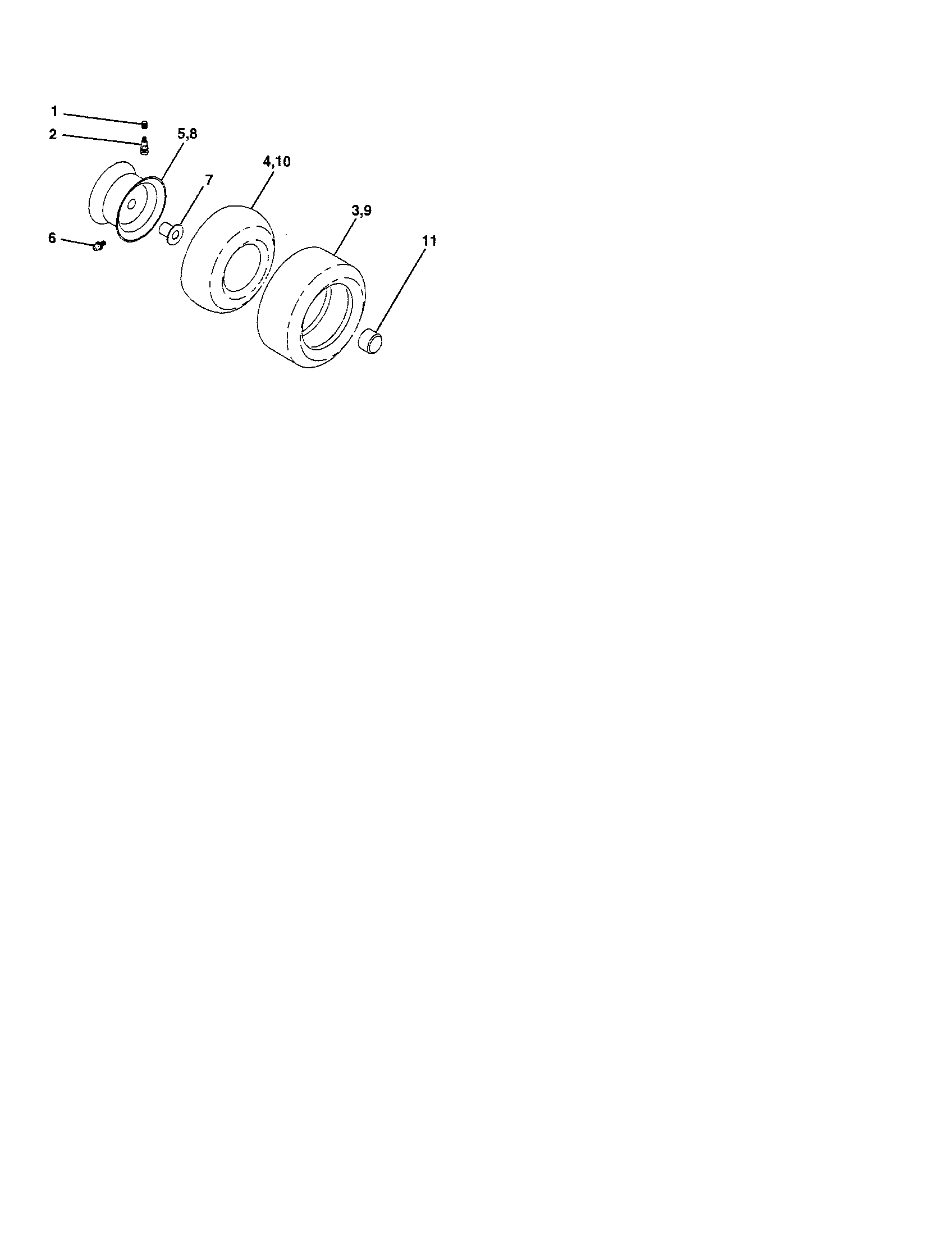 Craftsman 917287080 wheels and tires diagram