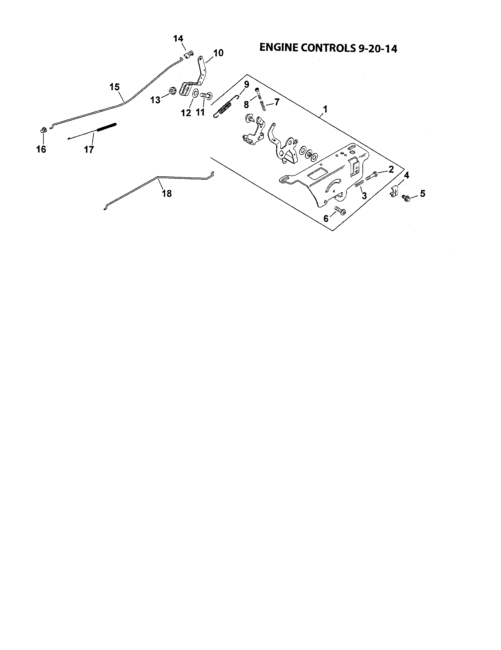 Craftsman 917288331 engine controls diagram