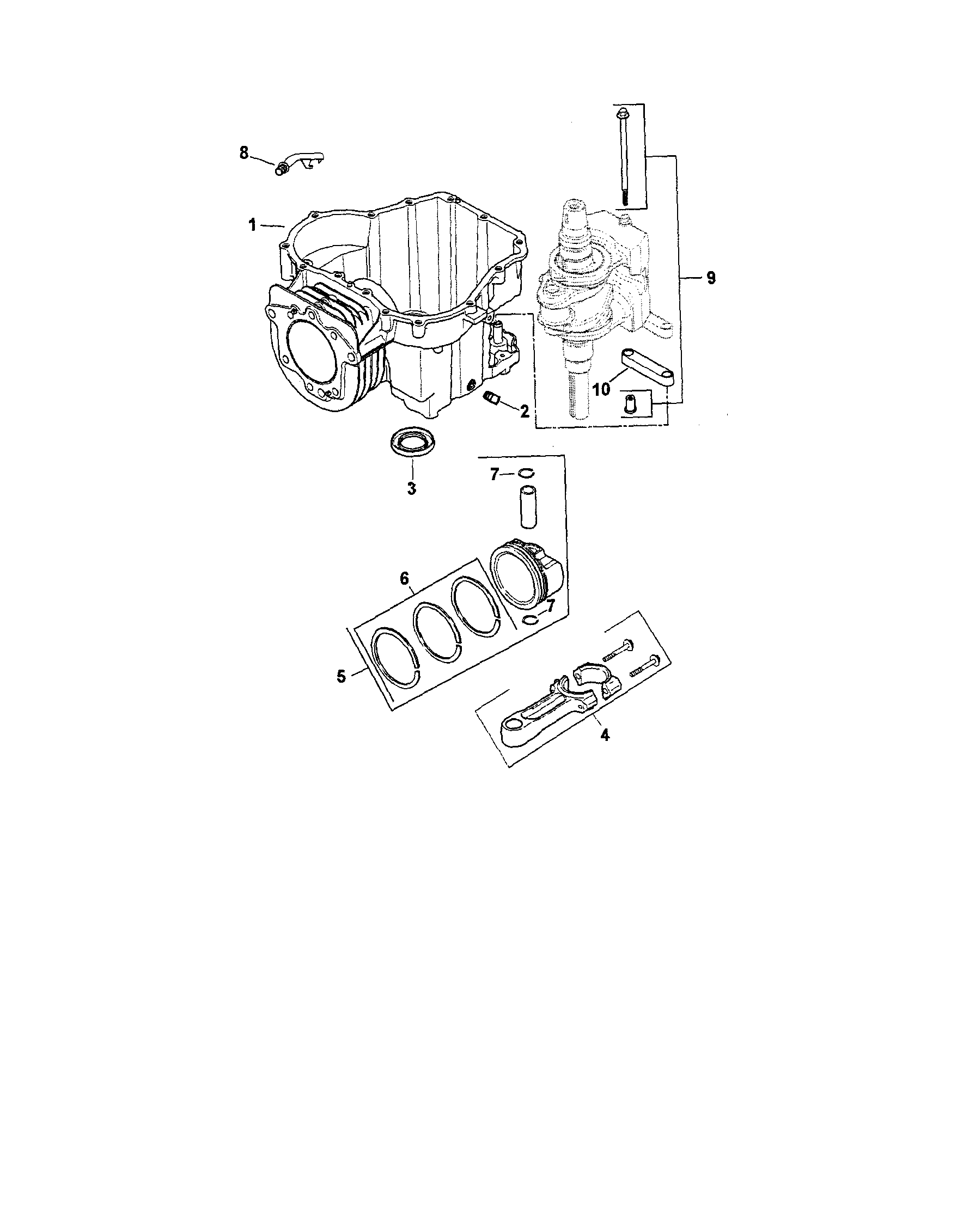 Craftsman 917287360 crankcase diagram