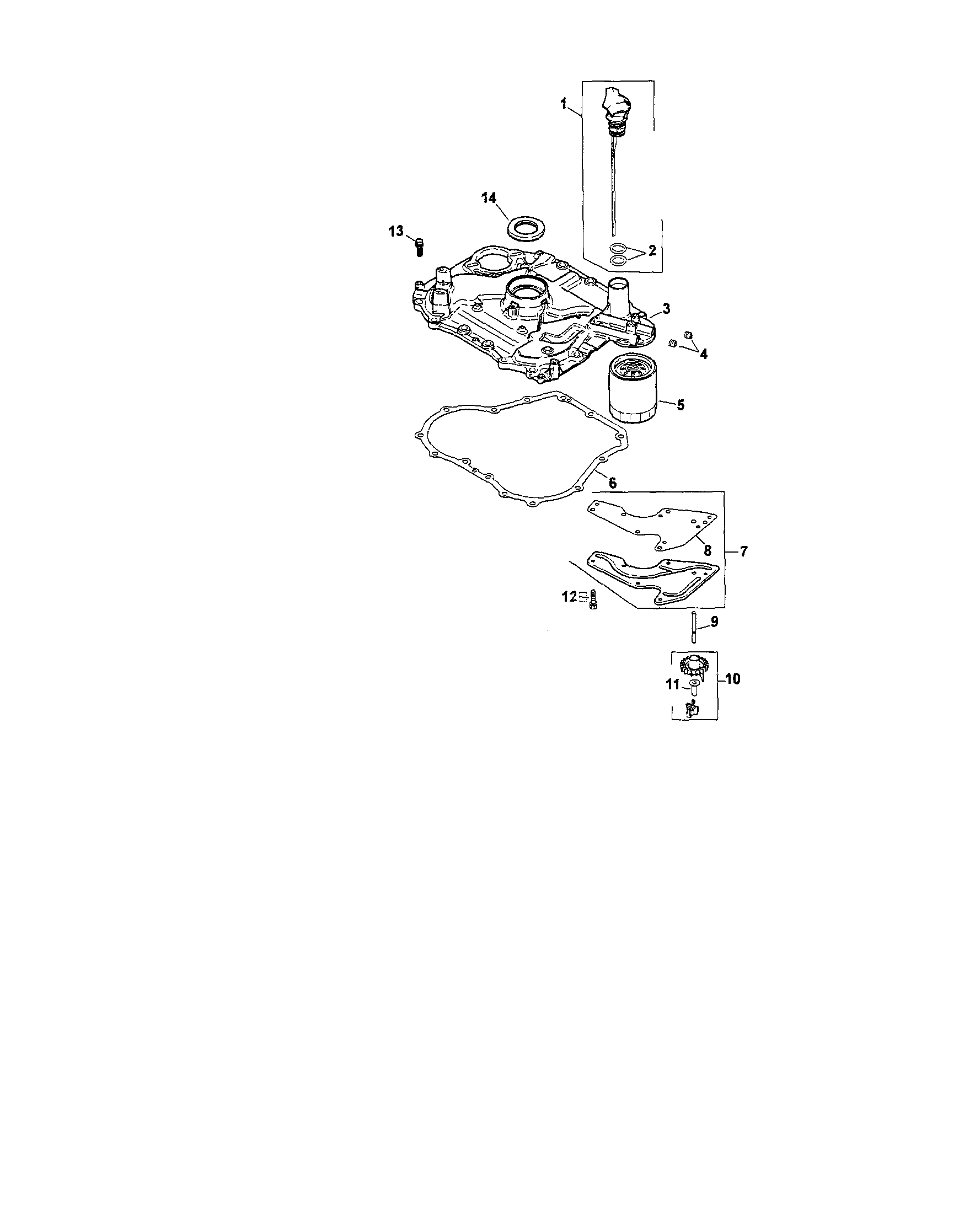 Craftsman 917287360 oil pan/lubrication diagram