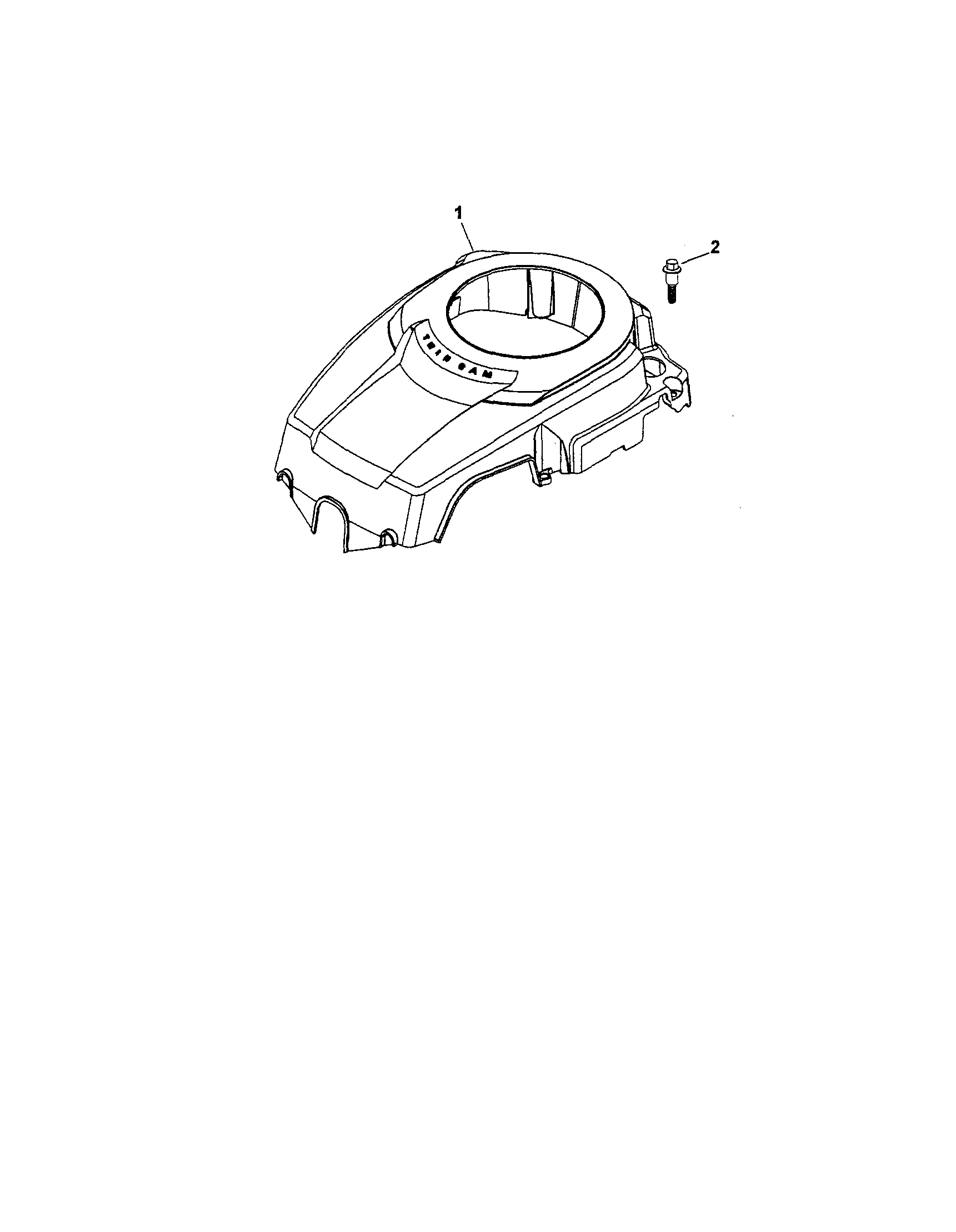 Craftsman 917287360 blower housing/baffles diagram