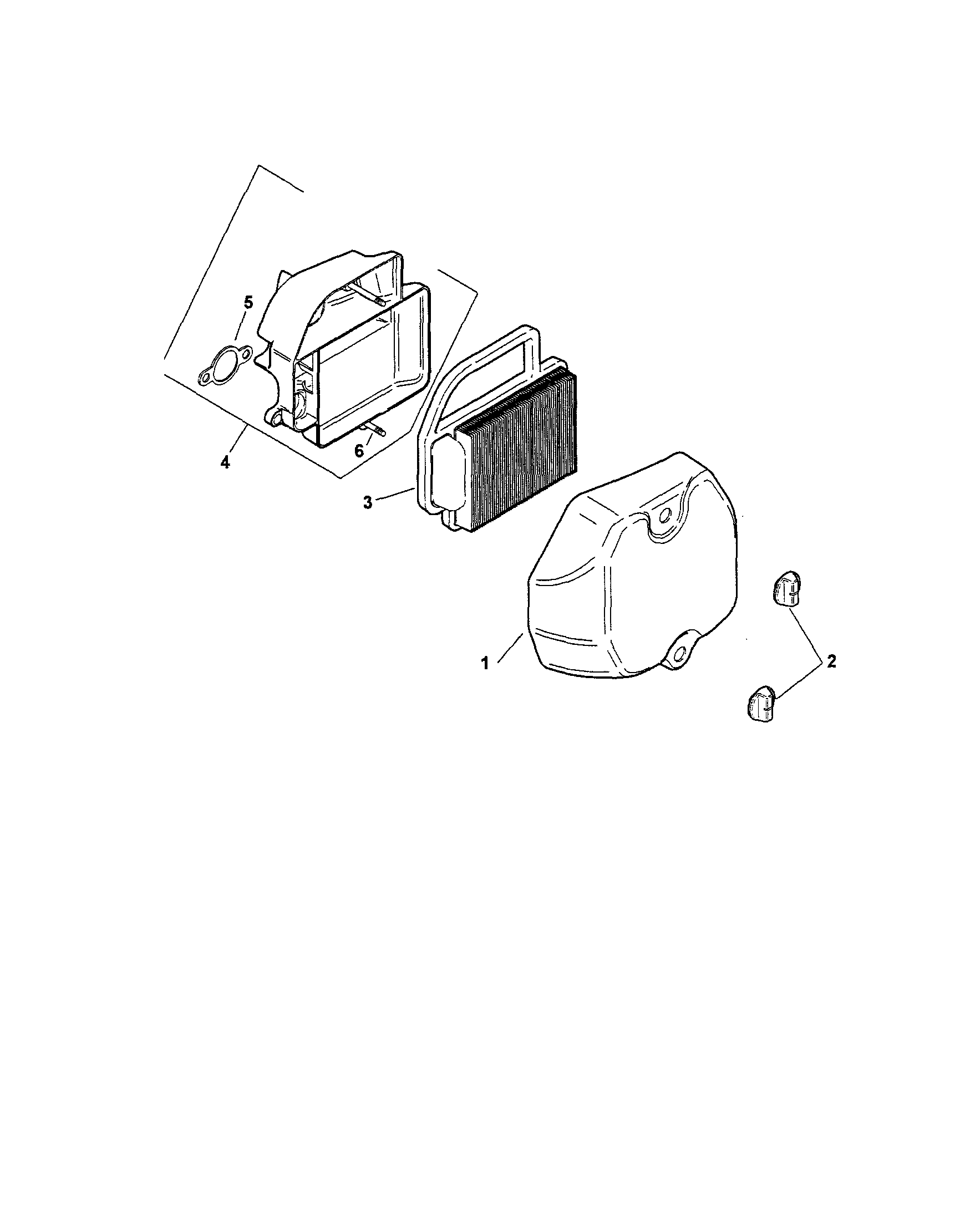 Craftsman 917287360 air intake/filtration diagram