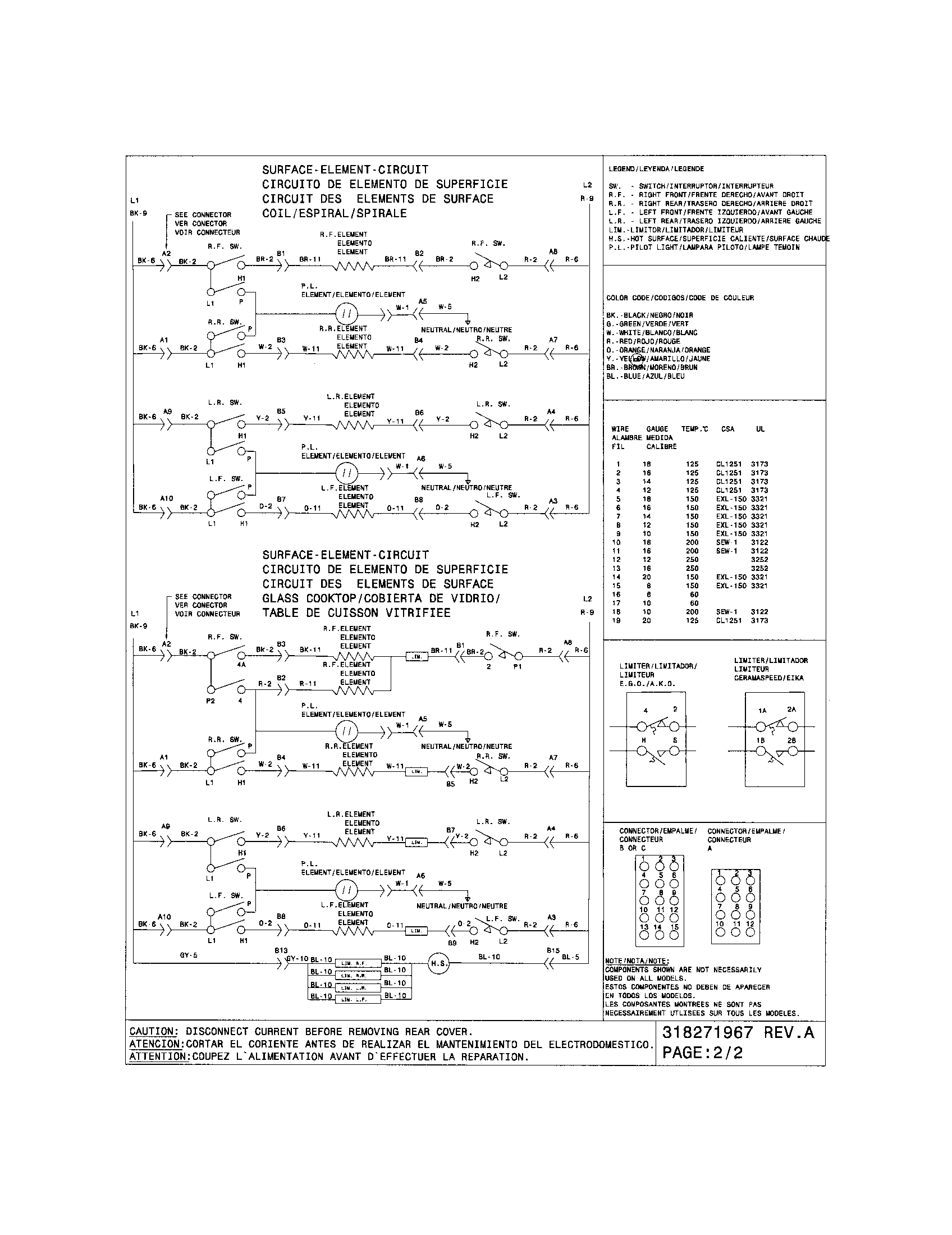 Frigidaire CFES366FB2 wiring diagram diagram