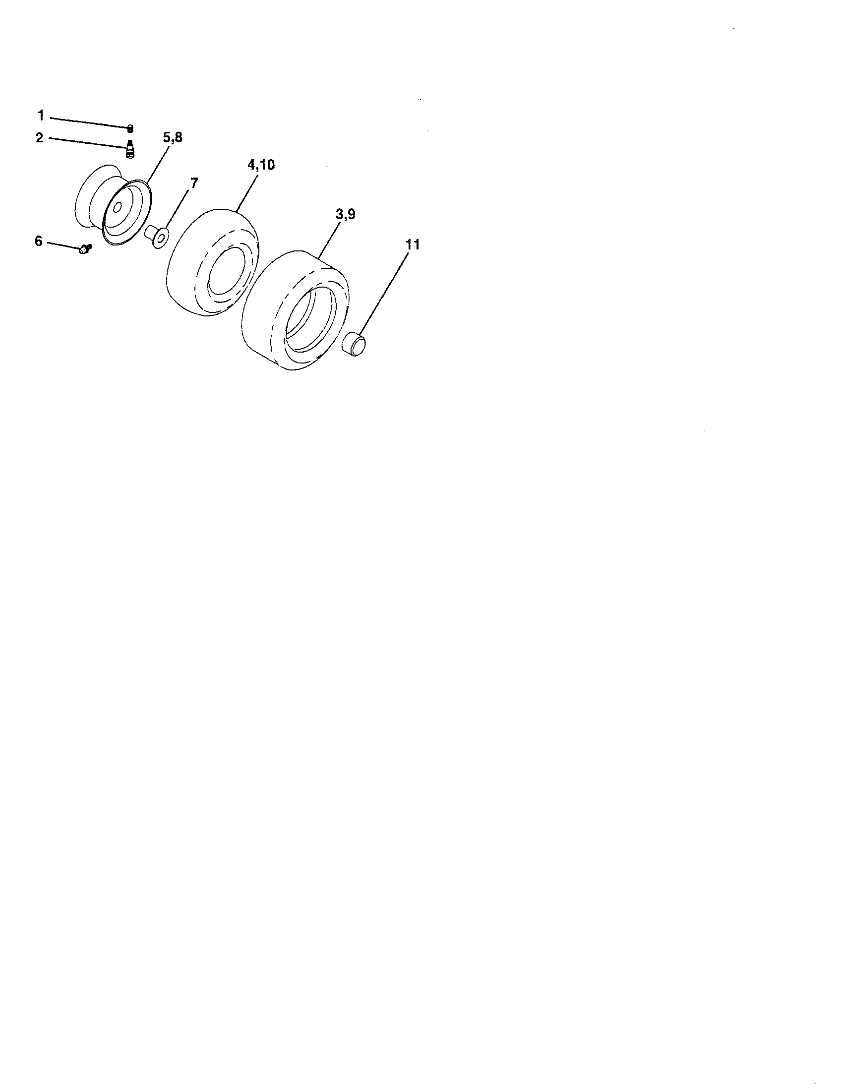 Craftsman 917274291 wheels and tires diagram
