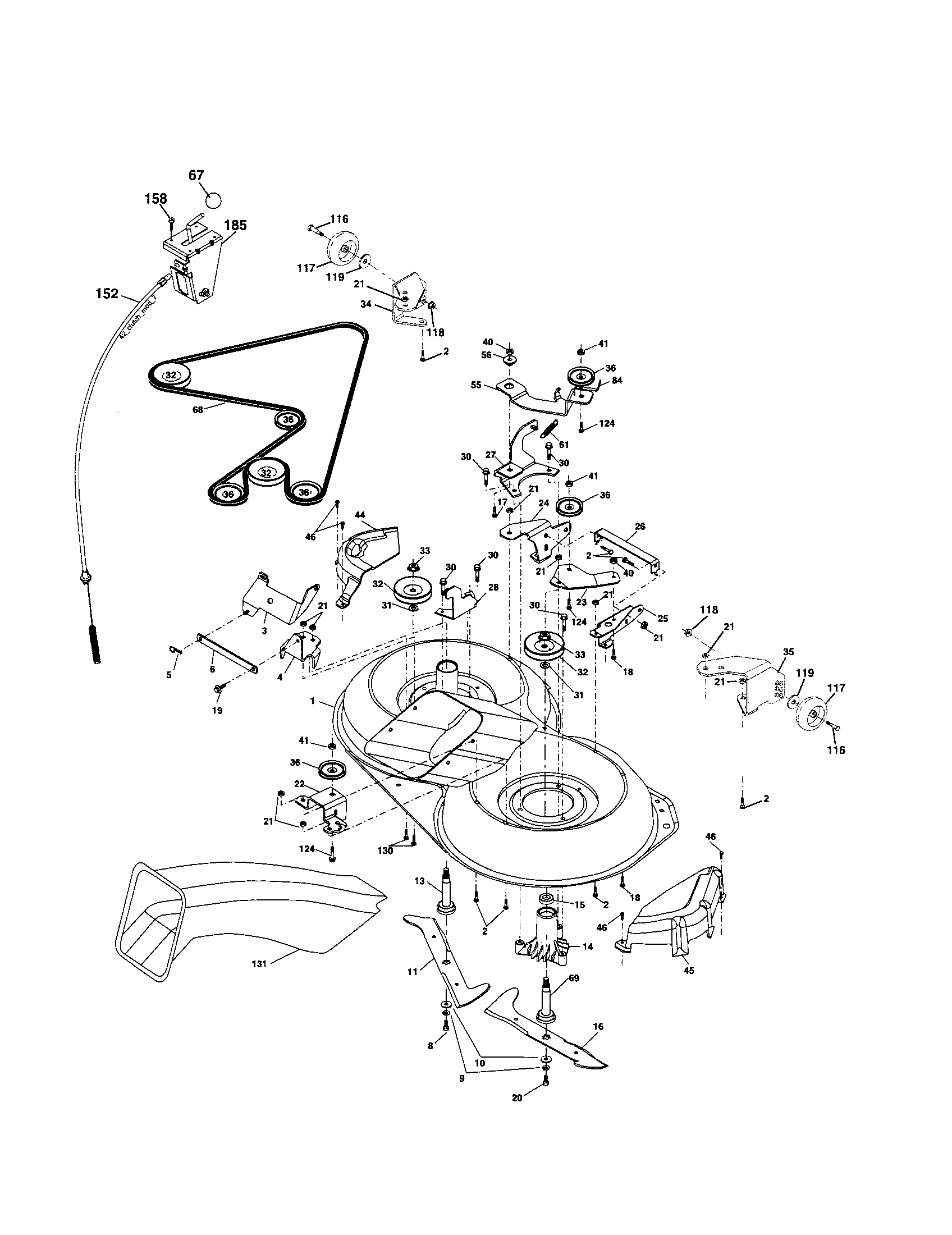 Craftsman 917274291 mower diagram