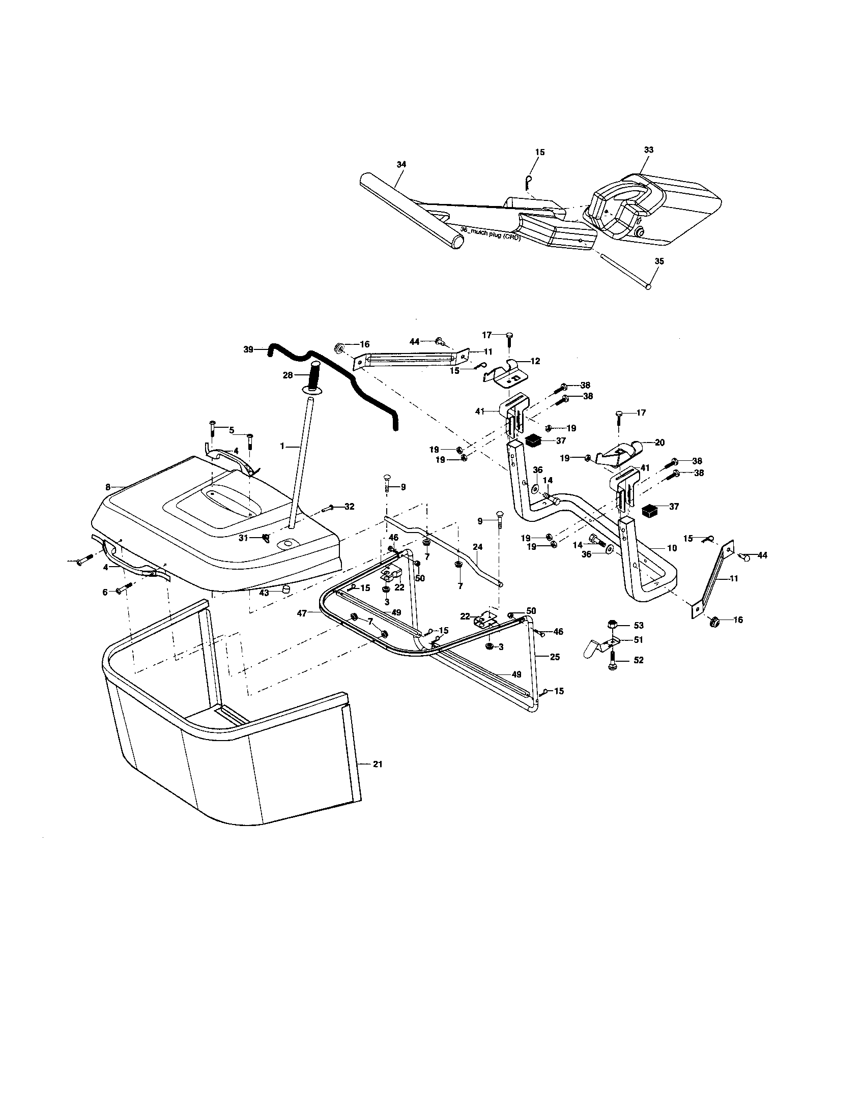 Craftsman 917274291 bagger diagram