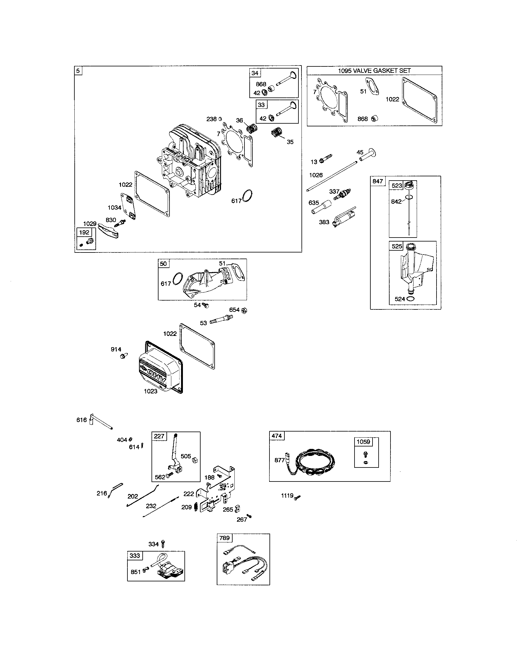 Craftsman 917286220 head-cylinder/dipstick/tube diagram
