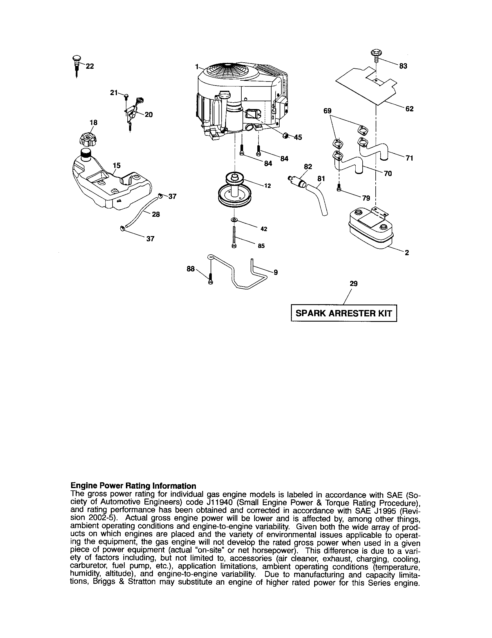 Craftsman 917287281 engine diagram