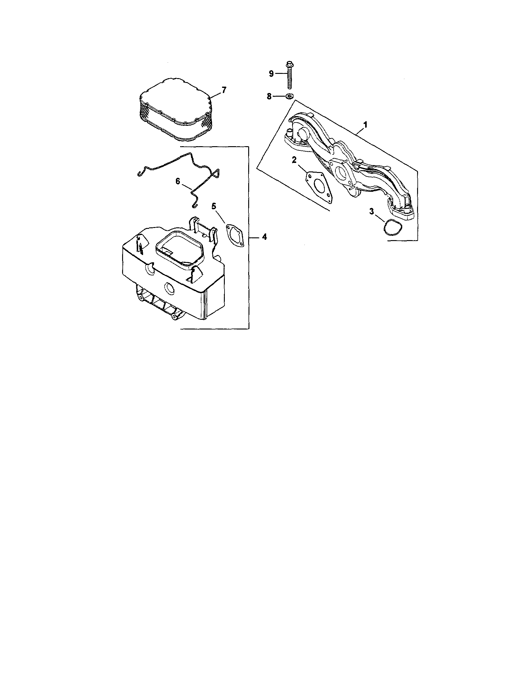 Craftsman 917289450 air intake/filtration diagram