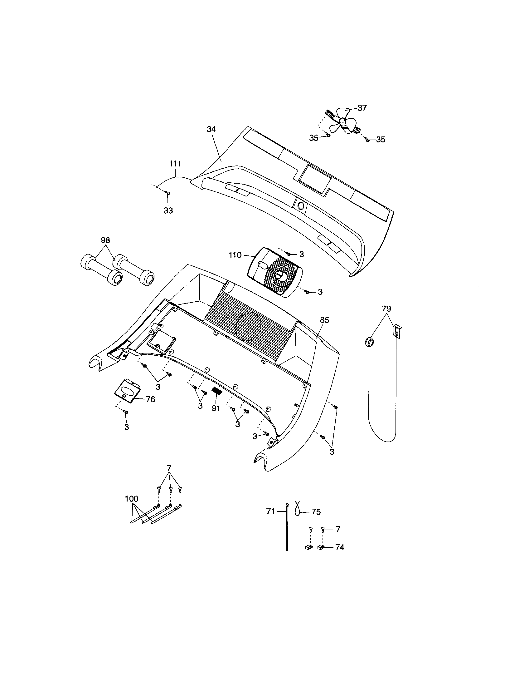 Proform 831246451 console diagram