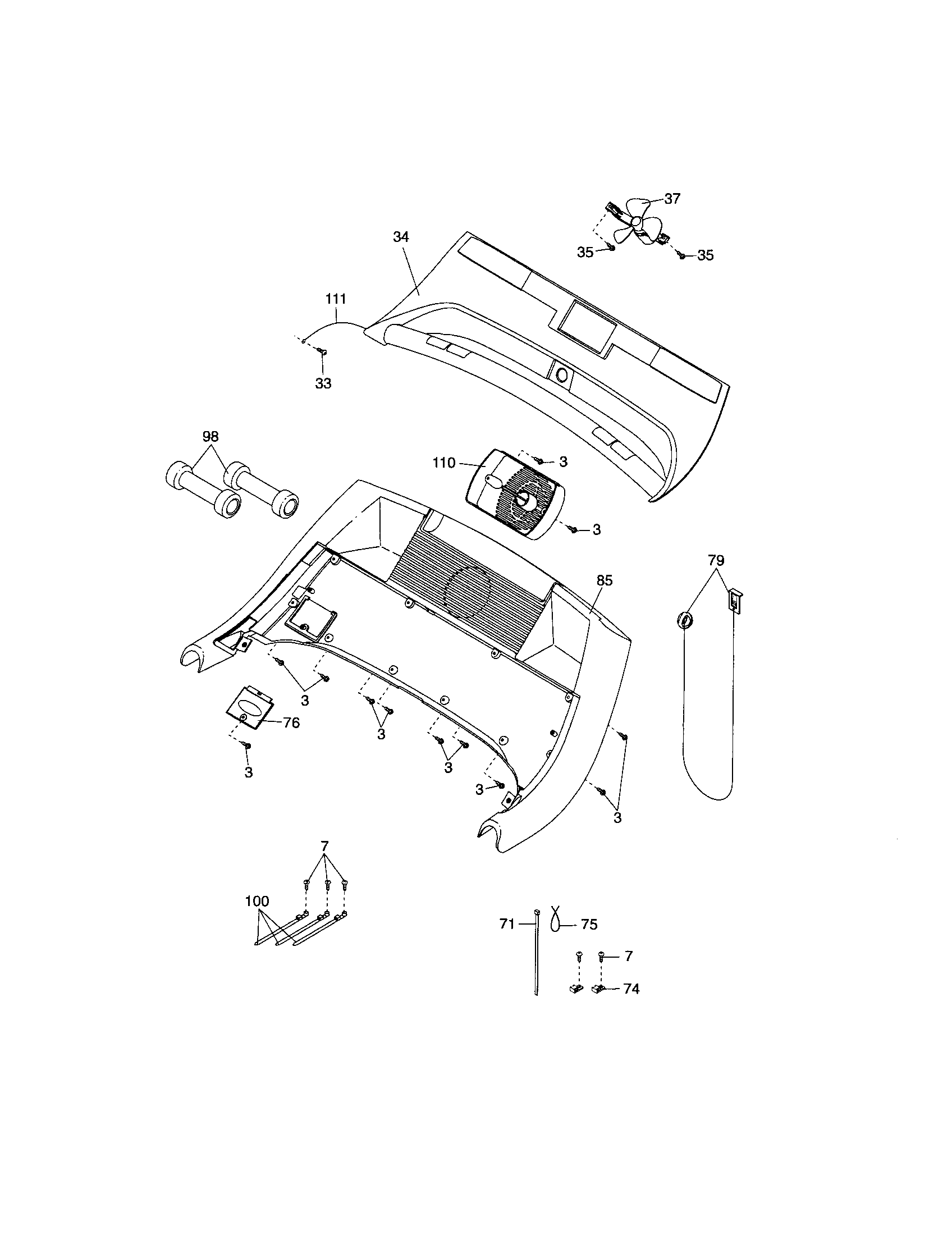 Proform 831246461 console diagram