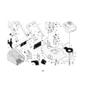 Craftsman 917370714 handle/engine/housing/grass bag diagram