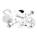Craftsman 917376092 drive control/gear case/wheels diagram