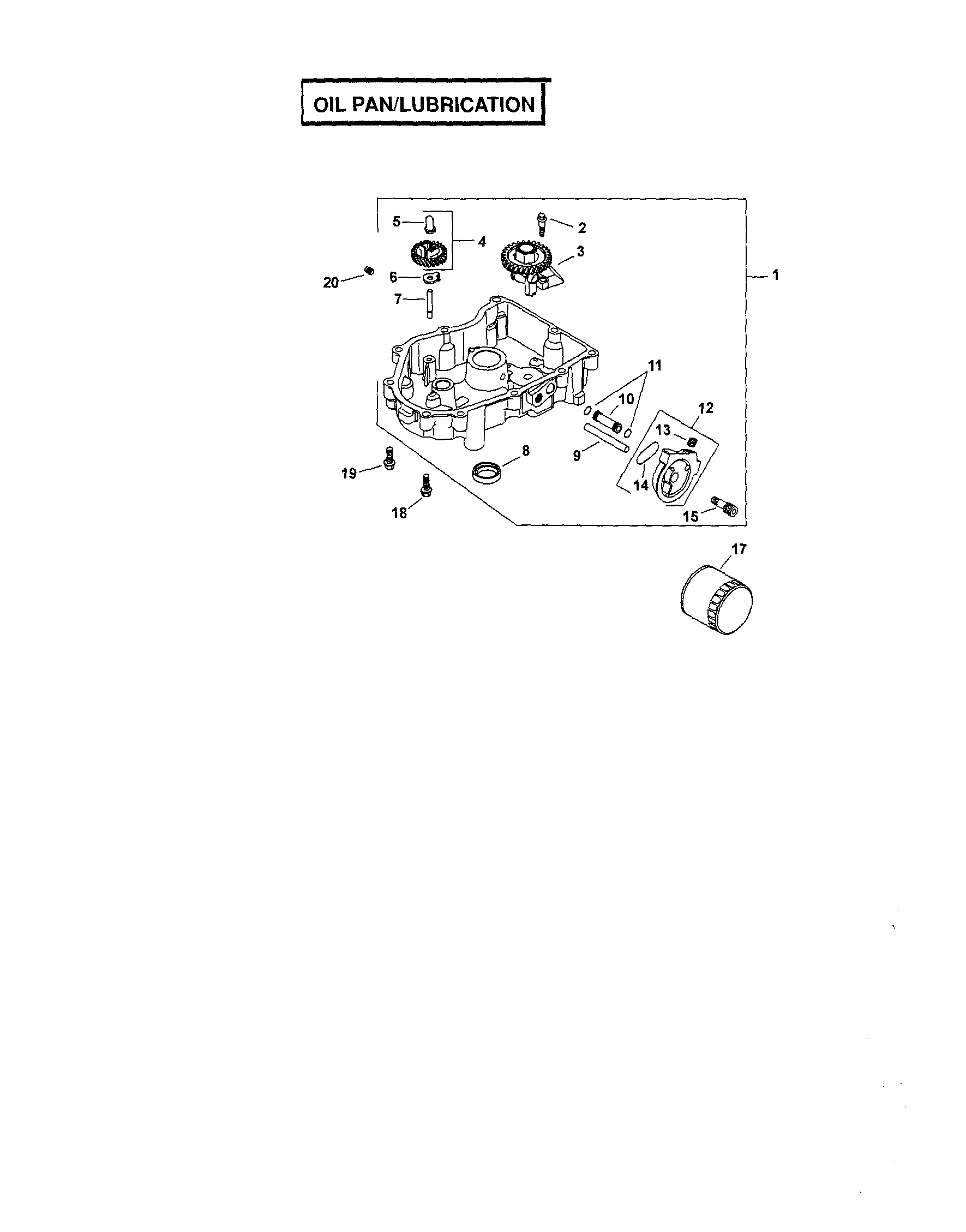Craftsman 917276905 oil pan/lubrication diagram