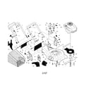 Craftsman 917370530 handle/engine/housing/grassbag diagram