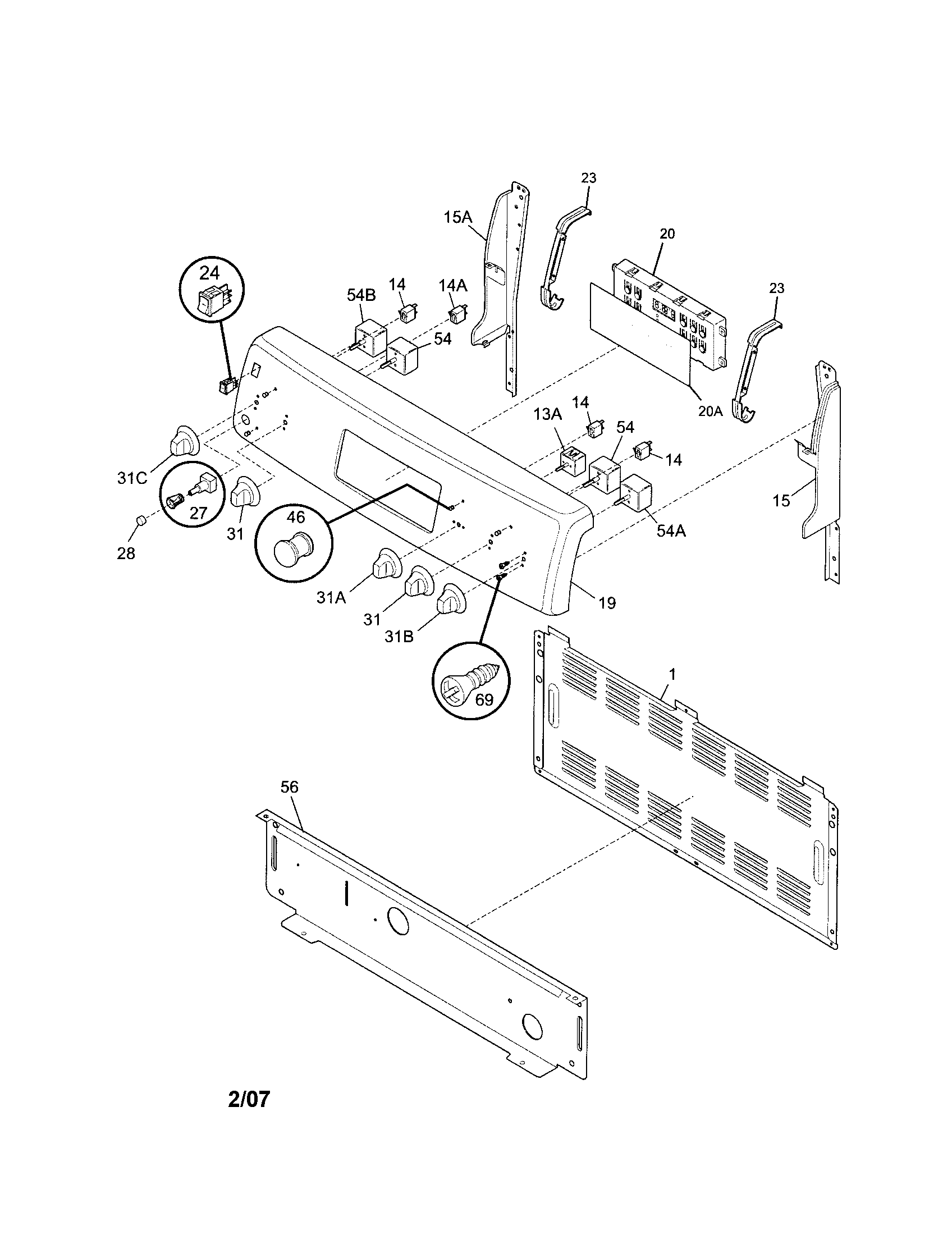 Kenmore 79094689300 backguard diagram