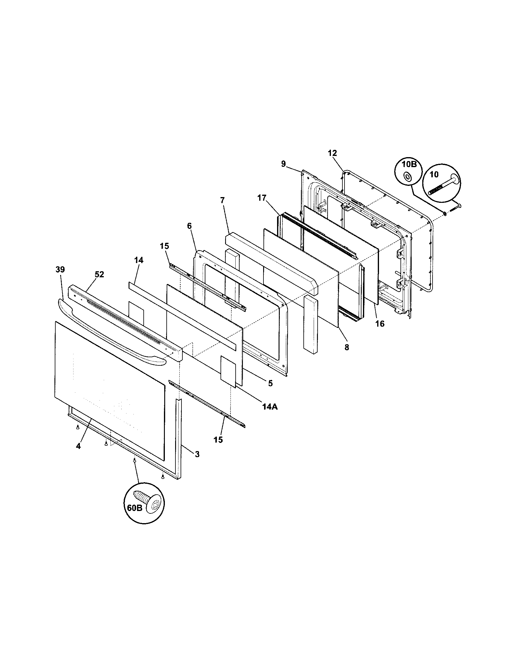 Kenmore 79094689300 door diagram