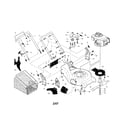 Craftsman 917371541 engine/housing/handle/grassbag diagram