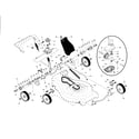 Craftsman 917371541 drive control/gear case/wheels diagram
