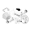 Craftsman 917371600 drive control/gear case/wheels diagram