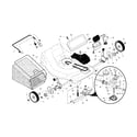 Craftsman 917371610 drive control/gear case/wheels diagram