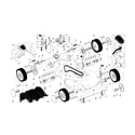 Craftsman 917371810 gear case/wheels/drive control diagram