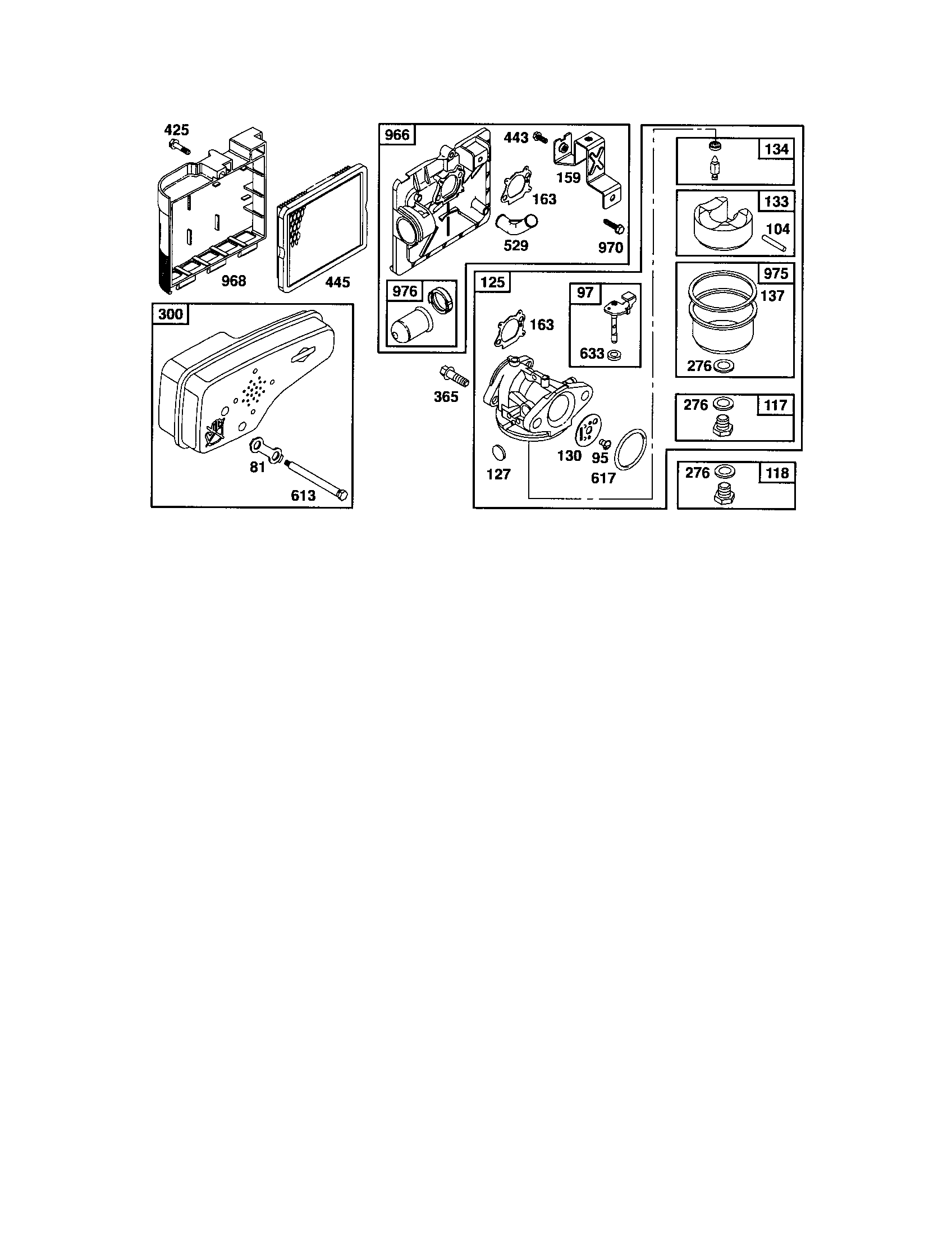 Craftsman 917375620 carburetor/air cleaner diagram