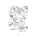 Briggs & Stratton 124T02-0853-EA cylinder/crankshaft/crankcase diagram