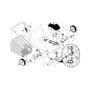 Craftsman 917376167 drive control/gear case/wheels diagram