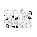 Craftsman 917376168 engine/housing/handle diagram