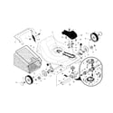 Craftsman 917376169 drive control/gear case/wheels diagram