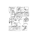 Briggs & Stratton 125K02-0690-E1 carburetor/short block diagram