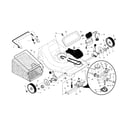 Craftsman 917376660 drive control/gear case/wheels diagram